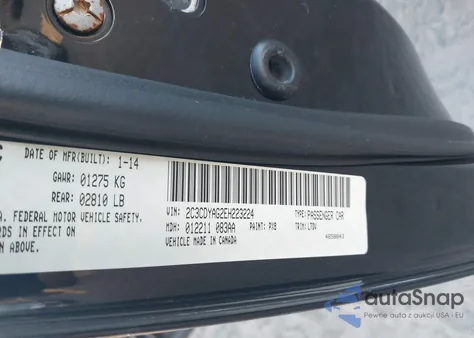 2014 Dodge Challenger Sxt from USA, damaged, VIN 2C3CDYAG2EH223224